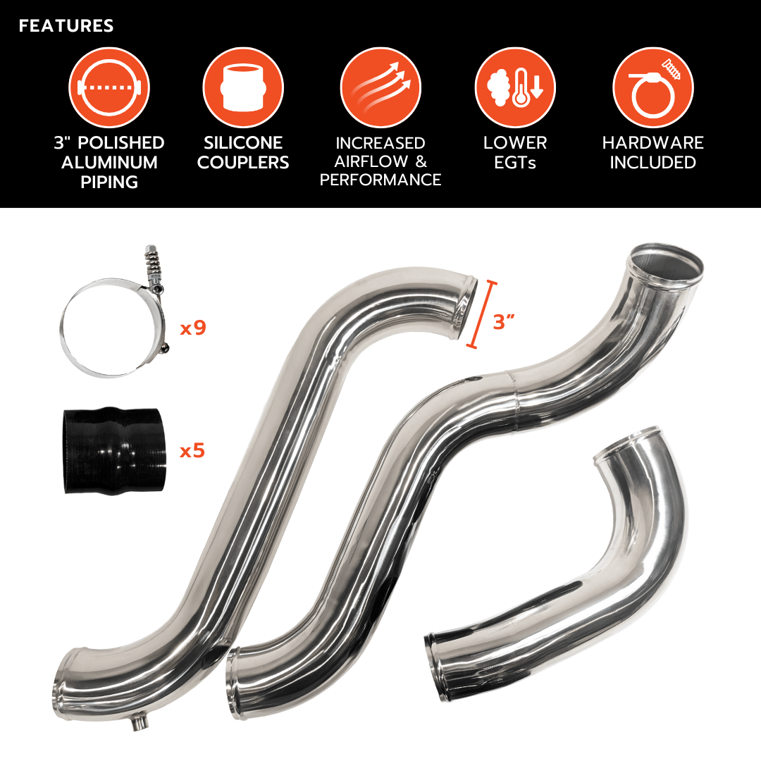 Dynamic Diesels Intercooler Pipe GM Duramax LML - Intercooler Pipe & Boot Kit (2011-2016)