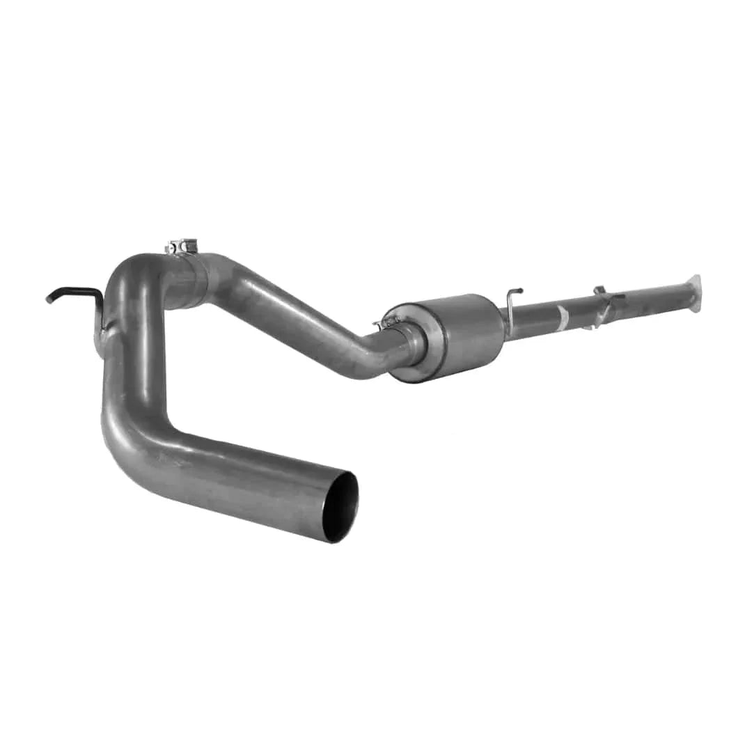 Dynamic Diesels T409 Stainless Steel Race Exhaust 4-inch Downpipe-Back / With Muffler Nissan Cummins 5.0L Downpipe Back Exhaust (2016-2018)