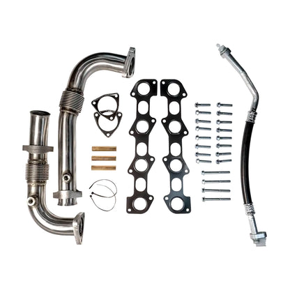 Black Bandit Exhaust Manifold Kit Ford Powerstroke 6.4L - Exhaust Manifold Kit w/ Up-pipe (2008-2010)