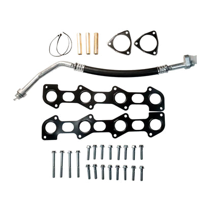 Black Bandit Exhaust Manifold Kit Ford Powerstroke 6.4L - Exhaust Manifold Kit w/ Up-pipe (2008-2010)
