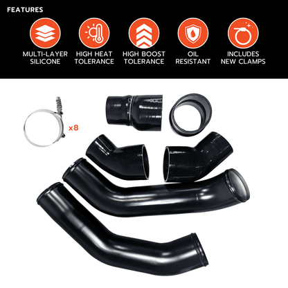 Black Bandit Hose Kit Ram Cummins 6.7L - Silicone Intercooler Hose Kit (2013-2018)