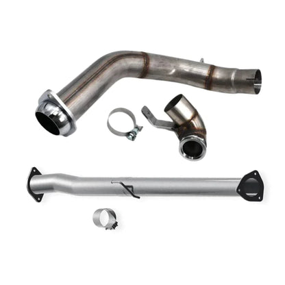 Black Bandit Race Pipe 2023-2024 / 304 Stainless Steel Ford Powerstroke 6.7L - Cat & DPF - Pipe (2011-2024)