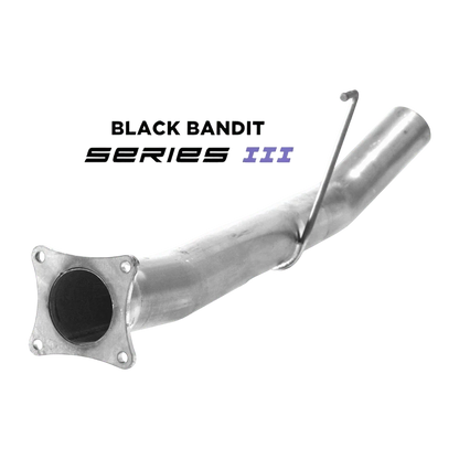 Black Bandit Race Pipes 304 Stainless Steel Ram Cummins 6.7L Cab & Chassis 4" SCR Urea Race Pipe Under 70" (2011-2012)