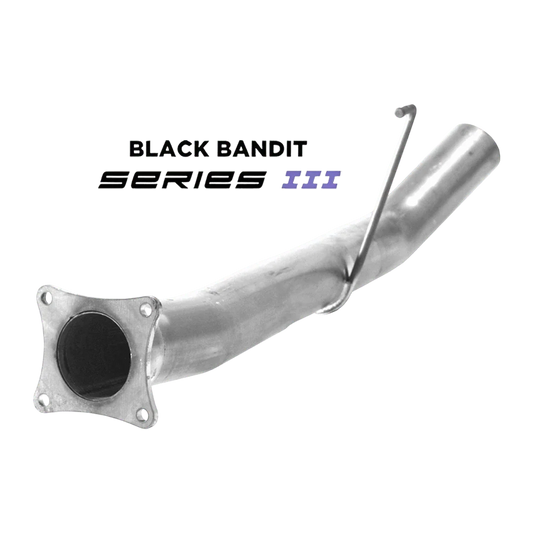 Black Bandit Race Pipes 304 Stainless Steel Ram Cummins 6.7L Cab & Chassis 4" SCR Urea Race Pipe Under 70" (2011-2012)