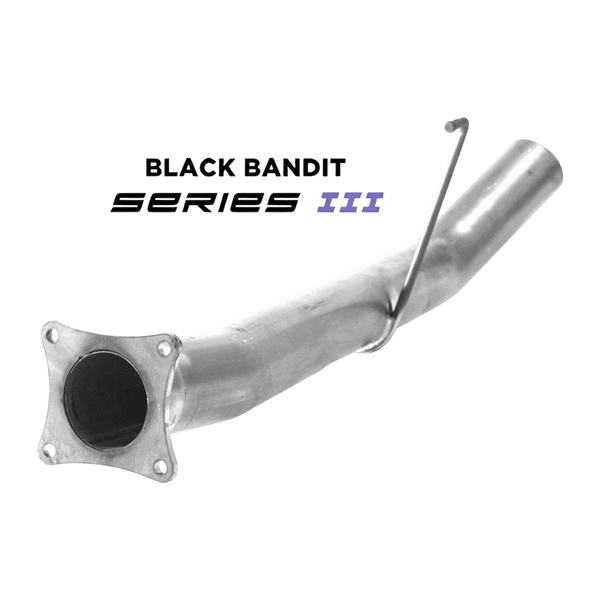 Black Bandit Race Pipes 304 Stainless Steel Ram Cummins 6.7L Cab & Chassis 4" SCR Urea Race Pipe Under 70" (2011-2012)