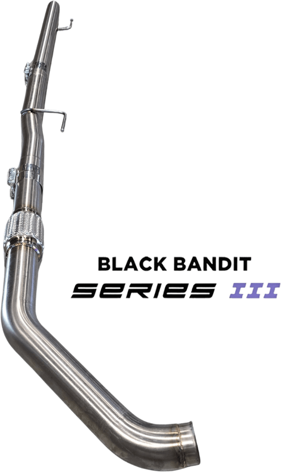 Black Bandit Race Pipes 304 Stainless Steel Ram EcoDiesel 3.0L - Cat & DPF - Pipe (2014-2019)