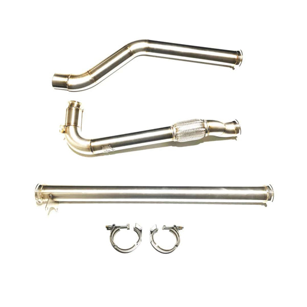 Black Bandit Race Pipes Jeep Wrangler EcoDiesel 3.0L - Hand-Crafted Race Pipe (2020-2023)