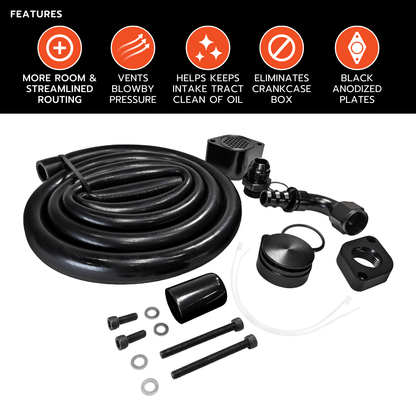 Dynamic Diesels Accessories Ford Powerstroke 6.7L - CCV Upgrade Kit (2011-2025)