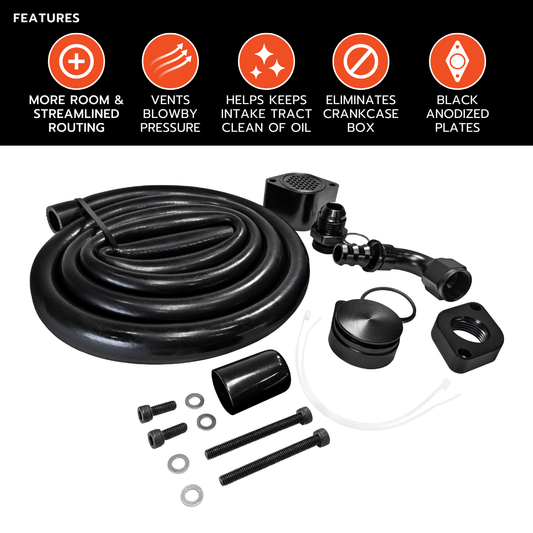 Dynamic Diesels Accessories Ford Powerstroke 6.7L - CCV Upgrade Kit (2011-2025)