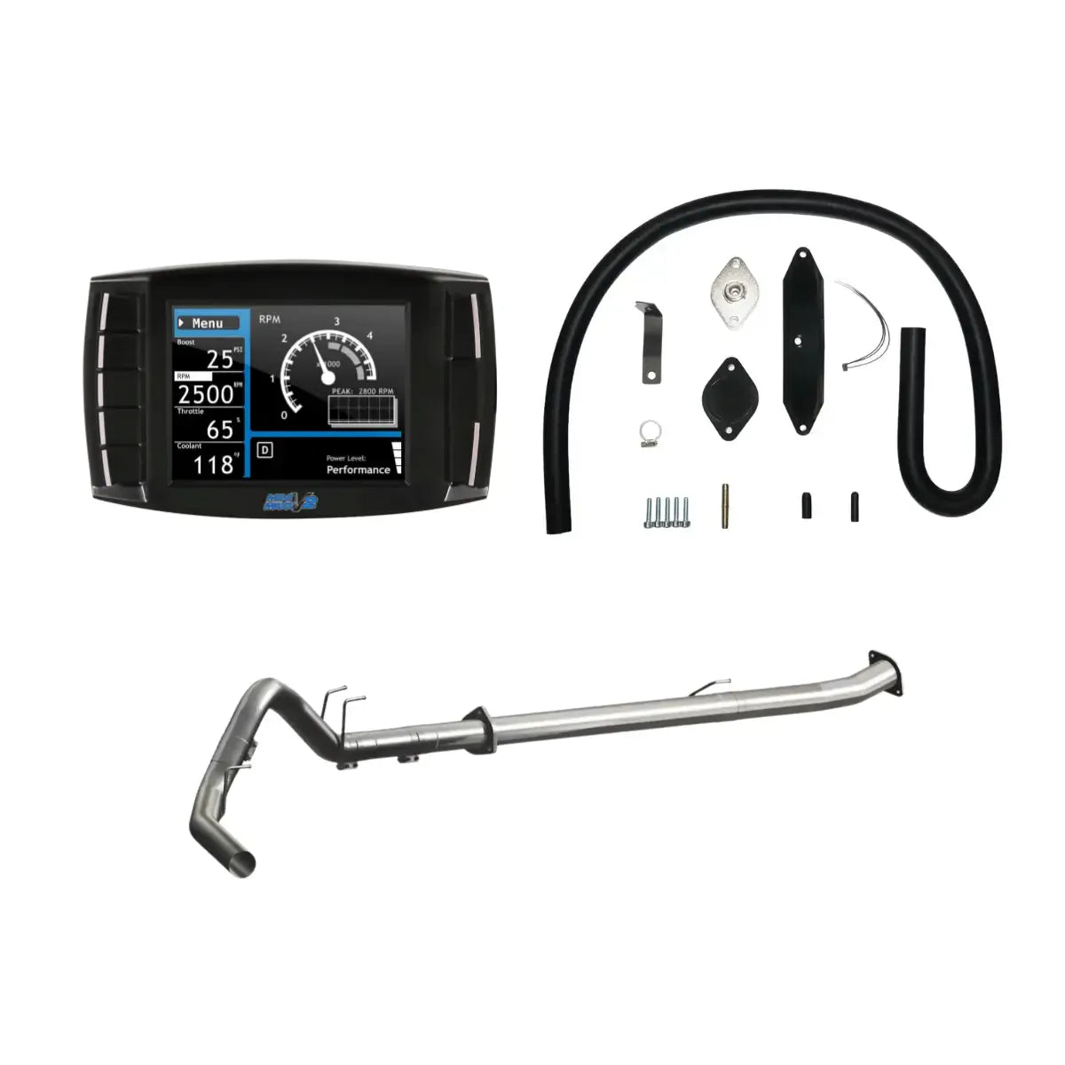 dynamic diesels All-in-one Kit 2011-2014 / 4 inch Exhaust / 304 Stainless Steel Ford Powerstroke 6.7L All-In-One - Kit (2011-2019)