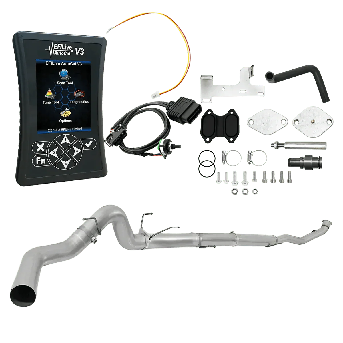 Dynamic Diesels All-in-one Kit 2018 6.7L RAM Cummins (CME) / 5-inch Downpipe Back Ram Cummins 6.7L All-in-One DPF/DEF/EGR Kit (2013-2021)