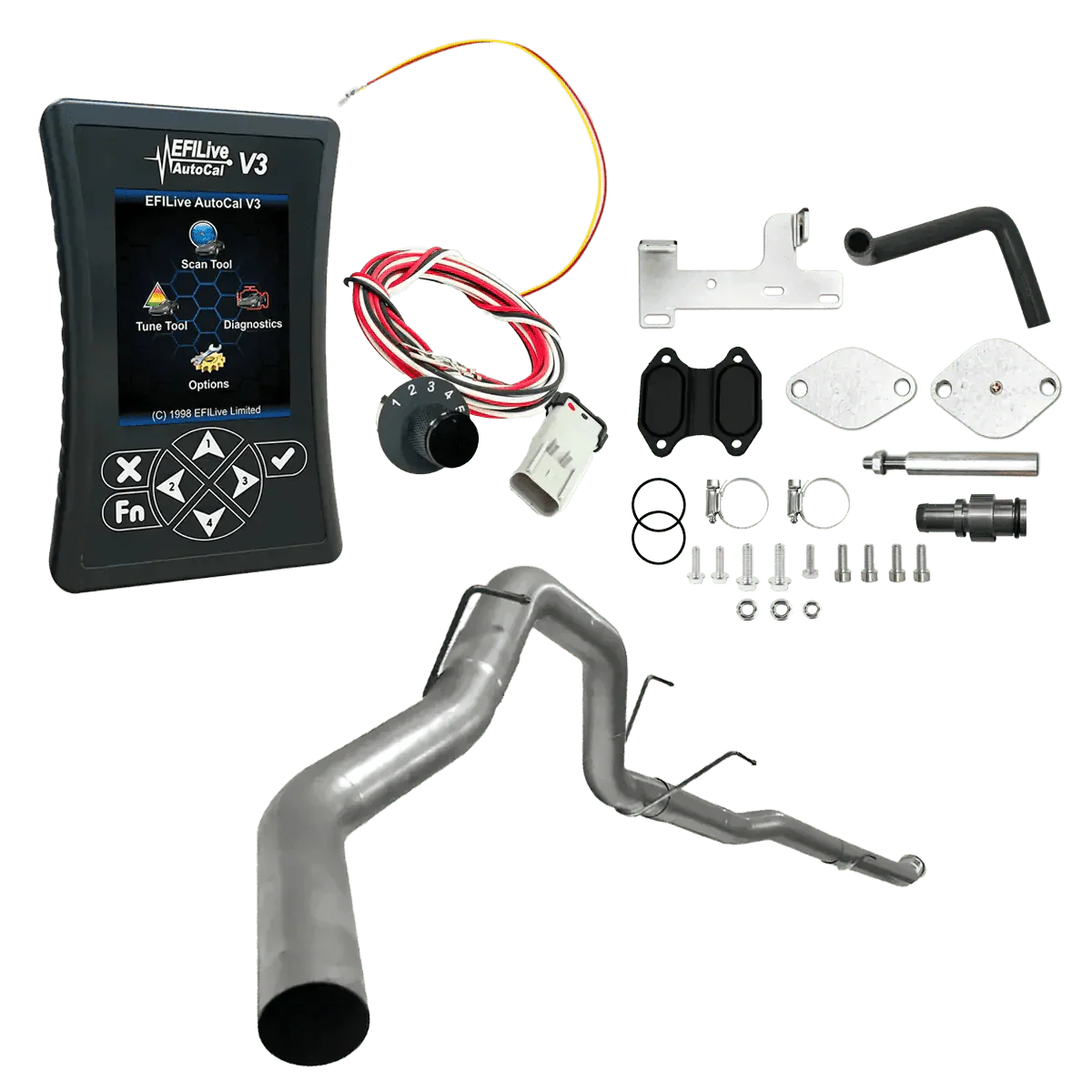 Dynamic Diesels All-in-one Kit 2019-2021 6.7L RAM Cummins (CMF) / 4-inch Downpipe Back Ram Cummins 6.7L All-in-One DPF/DEF/EGR Kit (2013-2021)