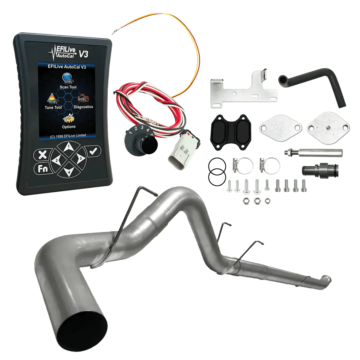 Dynamic Diesels All-in-one Kit 2019-2021 6.7L RAM Cummins (CMF) / 5-inch Downpipe Back Ram Cummins 6.7L All-in-One DPF/DEF/EGR Kit (2013-2021)