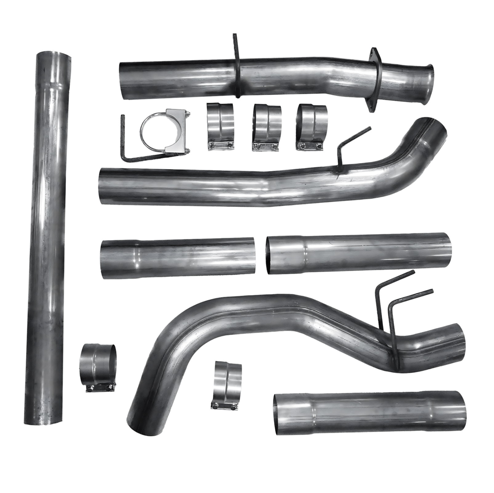 Dynamic Diesels Race Exhaust Ford Powerstroke 6.4L - 4" Downpipe Back Exhaust System (2008-2010)